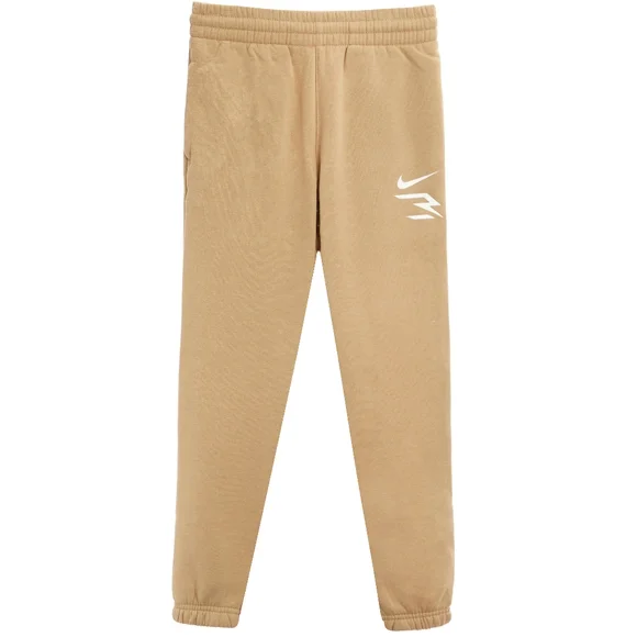NWT Nike Boys 3brand RUSSEL Wilson Tan Biege Hemp Sweatpants XL 9Q032-X0L - Picture 1 of 2
